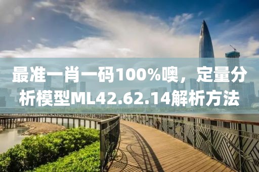 最准一肖一码100%噢，定量分析模型ML42.62.14解析方法