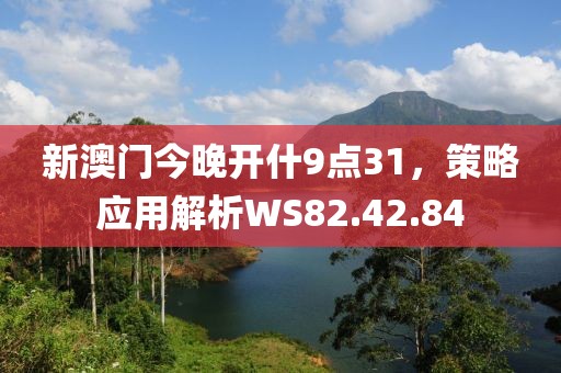 新澳门今晚开什9点31，策略应用解析WS82.42.84