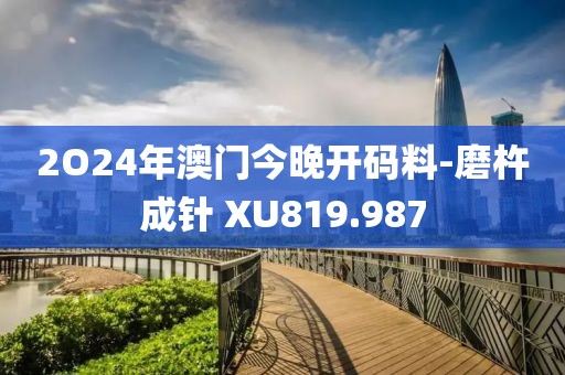 2O24年澳门今晚开码料-磨杵成针 XU819.987