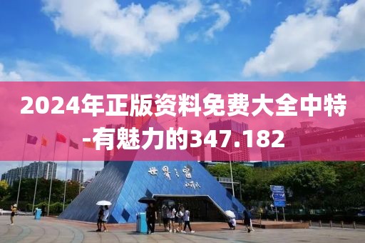 2024年正版资料免费大全中特-有魅力的347.182