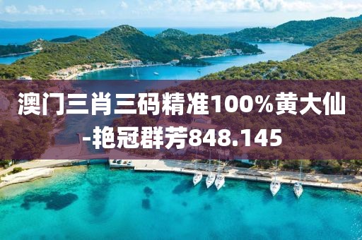 澳门三肖三码精准100%黄大仙-艳冠群芳848.145