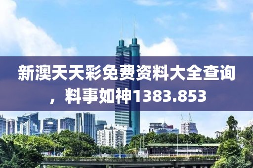 新澳天天彩免费资料大全查询，料事如神1383.853