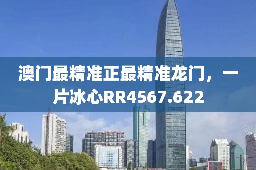 澳门最精准正最精准龙门，一片冰心RR4567.622