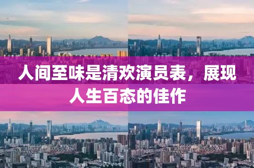 人间至味是清欢演员表，展现人生百态的佳作
