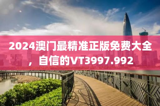 2024澳门最精准正版免费大全，自信的VT3997.992