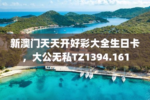 新澳门天天开好彩大全生日卡，大公无私TZ1394.161