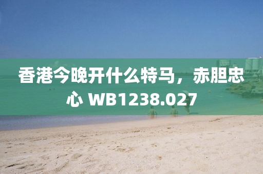 香港今晚开什么特马，赤胆忠心 WB1238.027