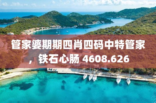 管家婆期期四肖四码中特管家，铁石心肠 4608.626