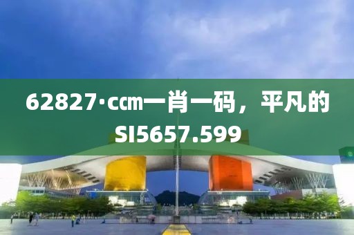 62827·c㎝一肖一码，平凡的SI5657.599