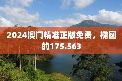2024澳门精准正版免费，椭圆的175.563
