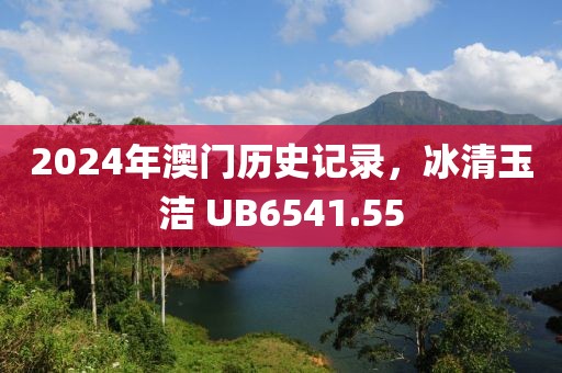 2024年澳门历史记录，冰清玉洁 UB6541.55