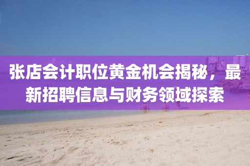 张店会计职位黄金机会揭秘，最新招聘信息与财务领域探索
