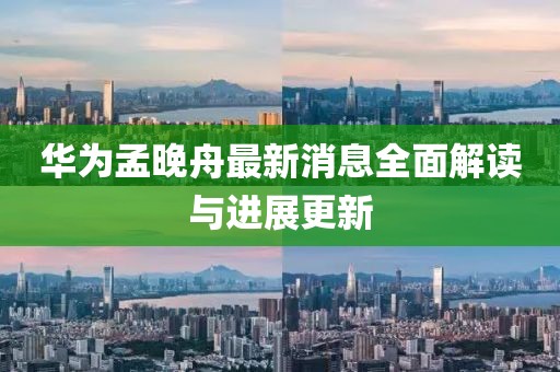 华为孟晚舟最新消息全面解读与进展更新