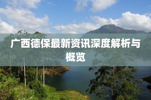 广西德保最新资讯深度解析与概览