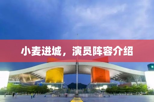 小麦进城，演员阵容介绍