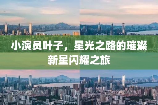 小演员叶子，星光之路的璀璨新星闪耀之旅