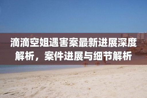 滴滴空姐遇害案最新进展深度解析，案件进展与细节解析
