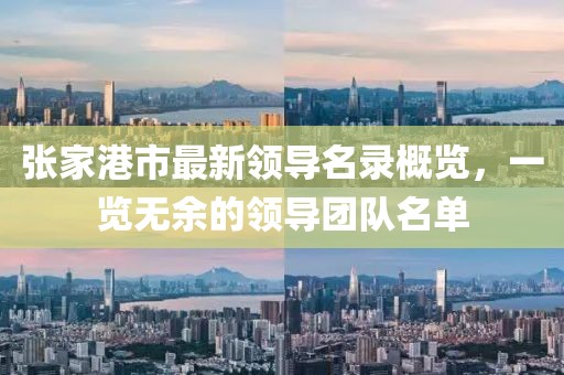 张家港市最新领导名录概览，一览无余的领导团队名单