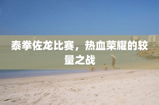 泰拳佐龙比赛，热血荣耀的较量之战