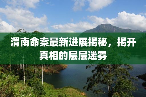 渭南命案最新进展揭秘，揭开真相的层层迷雾