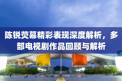 陈锐荧幕精彩表现深度解析，多部电视剧作品回顾与解析