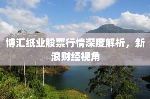 博汇纸业股票行情深度解析，新浪财经视角