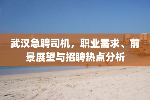 武汉急聘司机，职业需求、前景展望与招聘热点分析