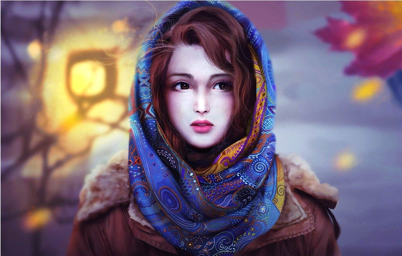 动漫素描画女生，艺术展现优雅与魅力